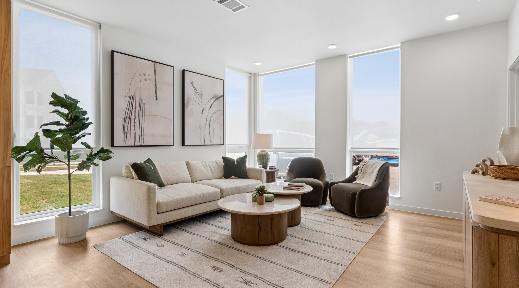 The Arden Model Unit Living Room